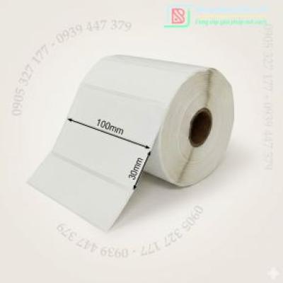 Decal PVC 100x30mm - Giấy In Mã Vạch Cho Kho Bãi & Vườn Ươm